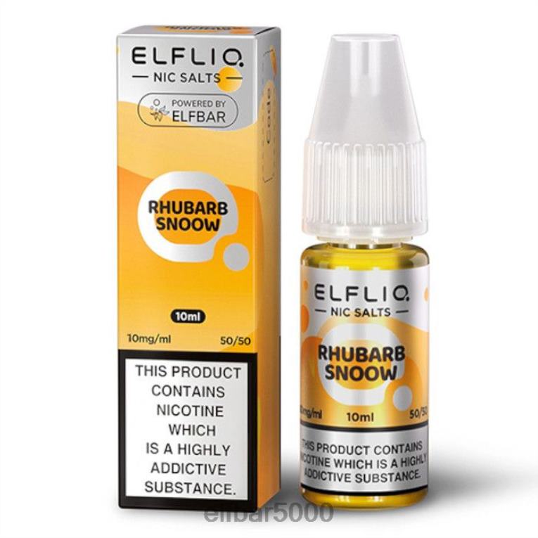 ELFBAR NAPLNE | RT44D172elfbar elfliq nic salt - rebarbora snehová - 10ml-20 mg/ml klasický