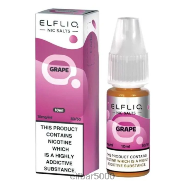 ELFBAR SK | RT44D190elfbar elfliq nic salts - hroznové - 10ml-5mg klasický