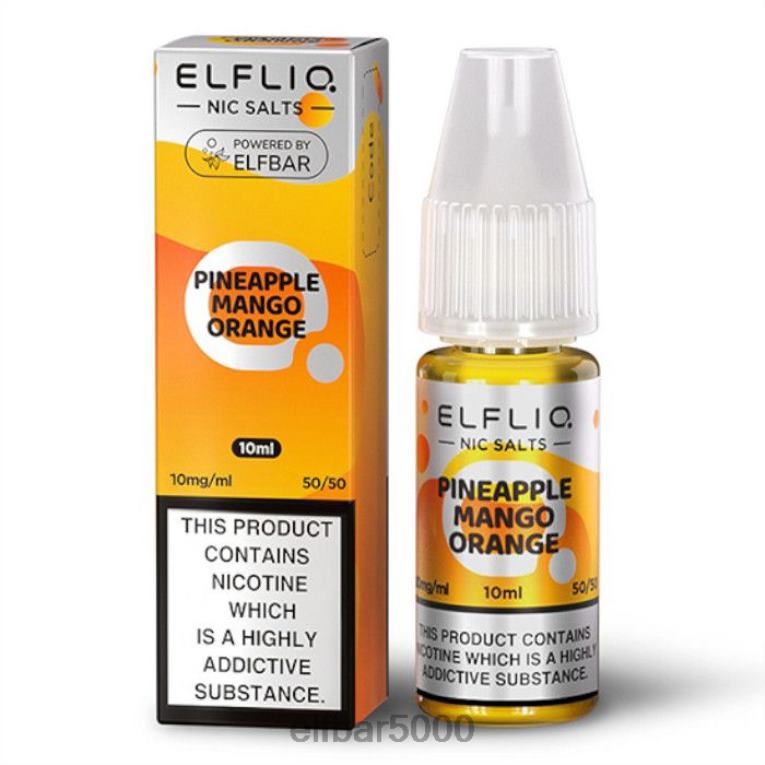 ELF BAR NABIJACIA | RT44D174elfbar elfliq nic salts - ananás mango pomaranč - 10ml-20 mg/ml klasický