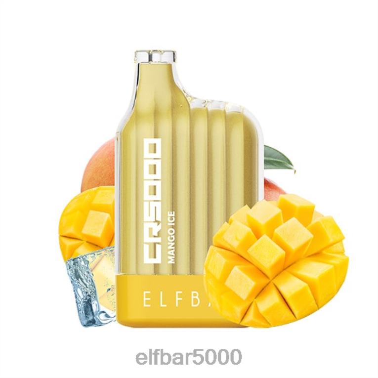 ELFBAR NAPLNE | RT44D332 ELFBAR cr5000 jednorazová vapka 5000 potiahnutí mangový ľad