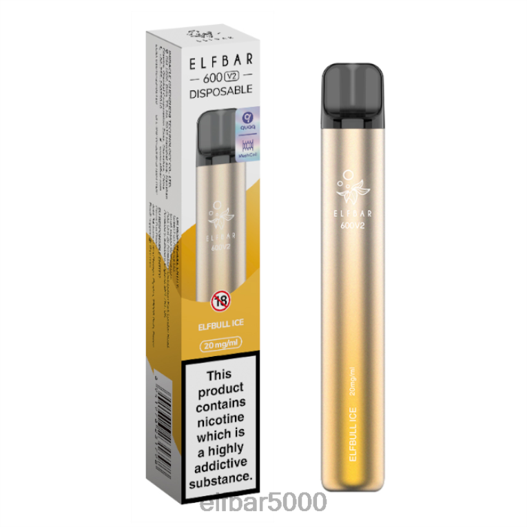 ELFBAR SLOVENSKO | RT44D28elfbar 600v2 jednorazová vapka - 20 mg elfturbo ľad