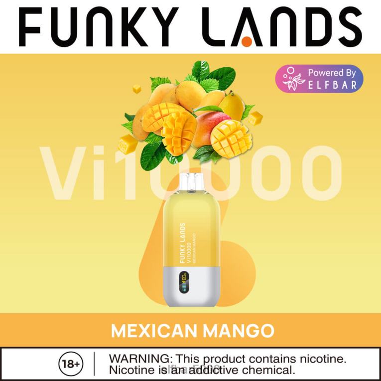 ELFBAR SLOVENSKO | RT44D468 ELFBAR funky lands jednorazový vape vi10000 potiahnutí mexické mango