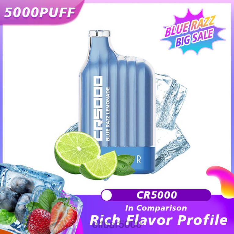 ELF BAR CENA | RT44D321 ELFBAR najlepšia príchuť jednorazový vape cr5000 blue razz modrá razz limonáda