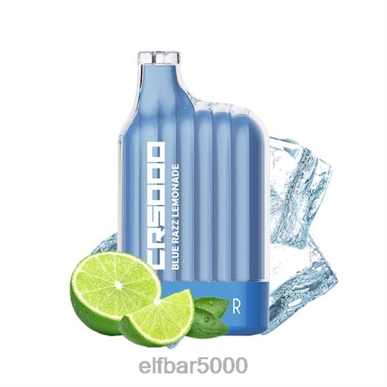 ELF BAR CENA | RT44D331 ELFBAR cr5000 jednorazová vapka 5000 potiahnutí modrá razz limonáda