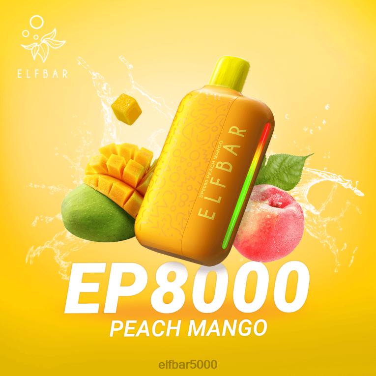 ELF BAR MARKET | RT44D376 ELFBAR jednorazové vapky nové ep8000 obláčiky broskyňa mango