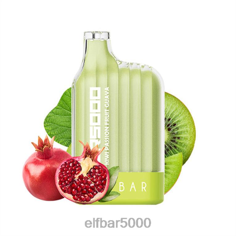 ELF BAR SLOVAKIA | RT44D333 ELFBAR cr5000 jednorazová vapka 5000 potiahnutí kiwi mučenka guava