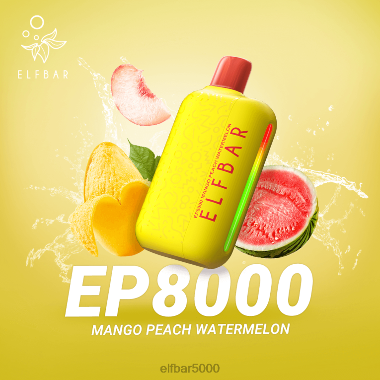 ELF BAR SLOVAKIA | RT44D373 ELFBAR jednorazové vapky nové ep8000 obláčiky mango broskyňa vodný melón