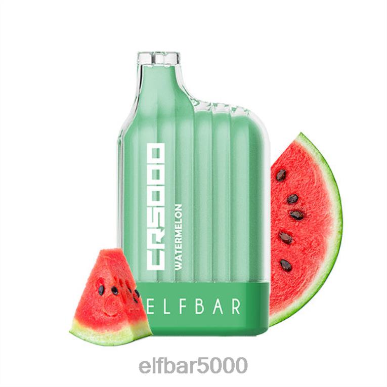 SLOVAKIA ELFBAR SHOP | RT44D329 ELFBAR cr5000 jednorazová vapka 5000 potiahnutí vodný melón