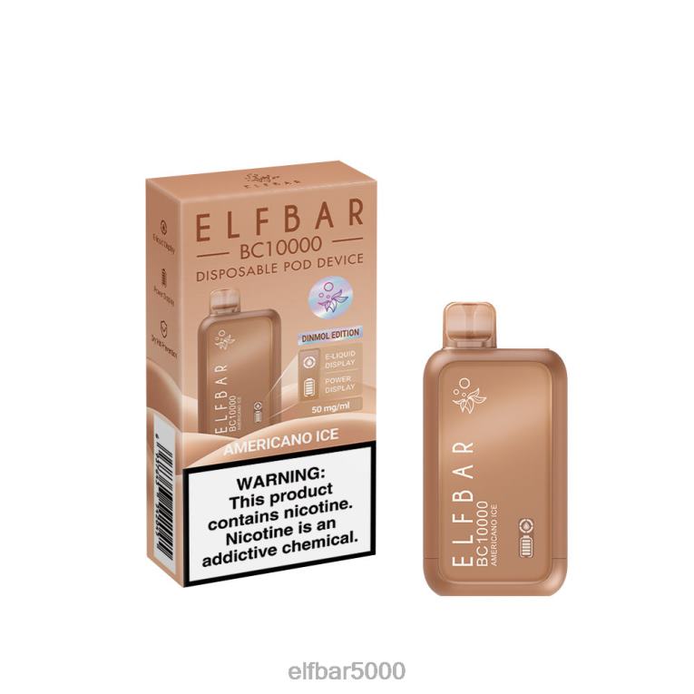 SLOVAKIA ELFBAR SHOP | RT44D349 ELFBAR jednorazový vape nový bc10000 10000 potiahnutí americký ľad